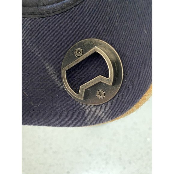 Corona Extra Straw Wicker Cap Hat w/Blue Mesh Snapback w/Bottle Opener (NEW) - Picture 4 of 8